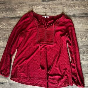 Daniel Rainn Deep Red Blouse